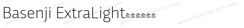 Basenji ExtraLight字体转换